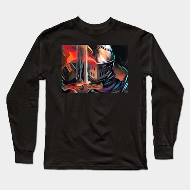 warrior´s sword Long Sleeve T-Shirt by hustlart